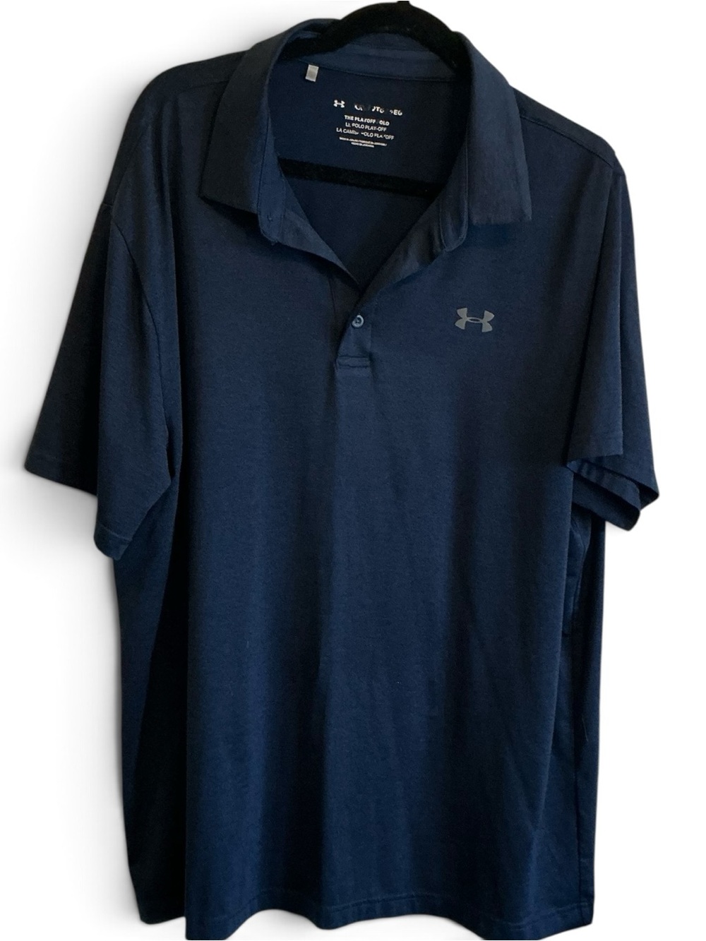 Men’s Under Armour Navy Blue The Playoff Polo Size XXL
